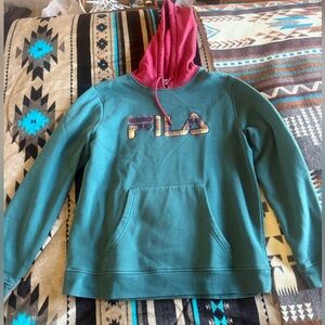 Fila Red and Green Hoodie